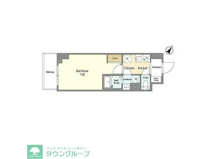 KDXレジデンス町田ノース(1K/3階)の間取り写真