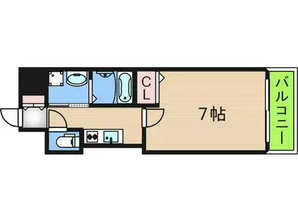 K-フロント今宮I番館(1K/7階)の間取り写真