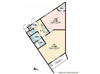 FANTASIA(1LDK/3階)の間取り写真