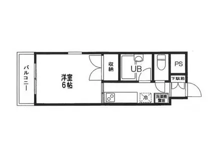 カームマンション明神町(1K/7階)の間取り写真