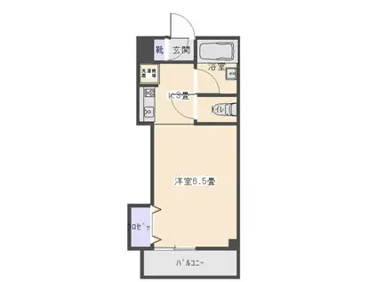 松が丘2丁目マンション(1K/2階)の間取り写真