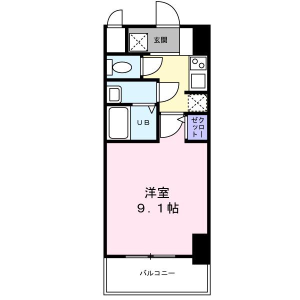 S-RESIDENCE堺BLAZE(1K/5階)の間取り写真