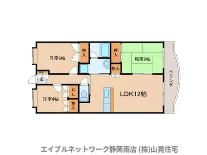 クレベール(3LDK/2階)の間取り写真