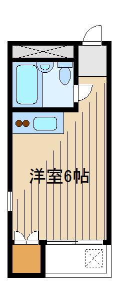 PSハウス(ワンルーム/1階)の間取り写真