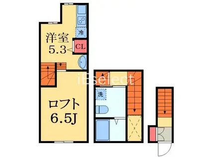 LUDENS KATSUTADAI(ワンルーム/2階)の間取り写真