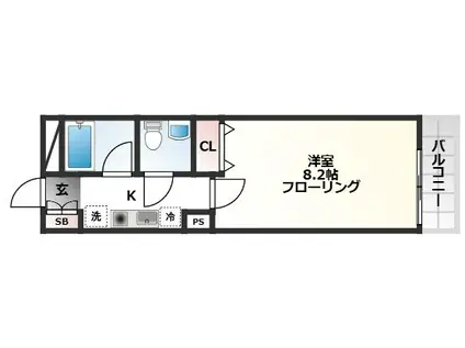 スペース・アイ(1K/3階)の間取り写真