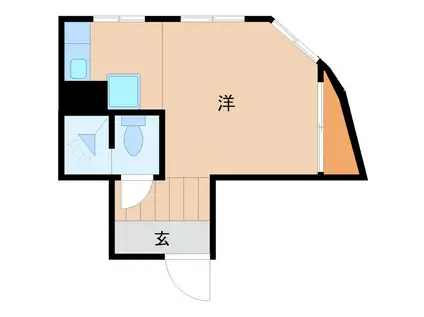 リヨンドハイツ(ワンルーム/3階)の間取り写真