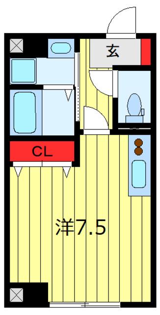 A2-HOUSE(ワンルーム/1階)の間取り写真
