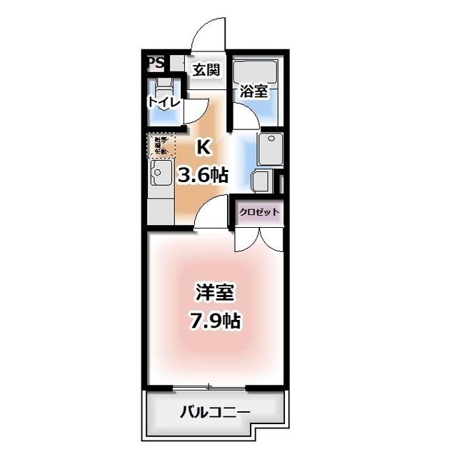 セレーノ・Y(1K/1階)の間取り写真