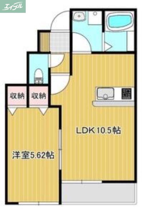 MYESTATE 旭本町 西棟(1LDK/1階)の間取り写真