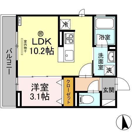 アーバンプレイス(1LDK/3階)の間取り写真
