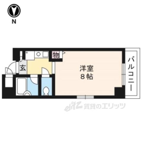 SHICATA SEPT BLDG(1K/3階)の間取り写真