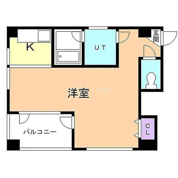 MINT274(1K/4階)の間取り写真