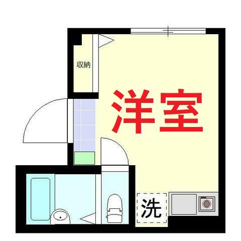 FERIO羽田(ワンルーム/2階)の間取り写真