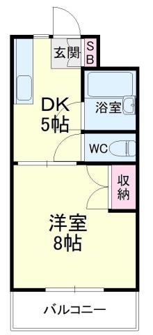 マンションJOY(1DK/3階)の間取り写真
