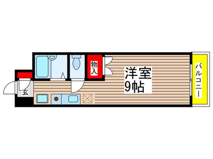 グランドウィンズI(ワンルーム/1階)の間取り写真