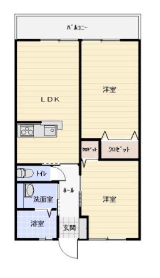 レトアフィオーレ(2LDK/2階)の間取り写真