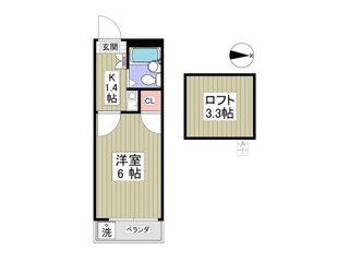 アルトーロ蒲生I(1K/2階)の間取り写真