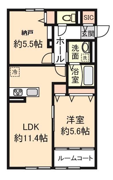 ハイムメゾンフルール(2LDK/2階)の間取り写真