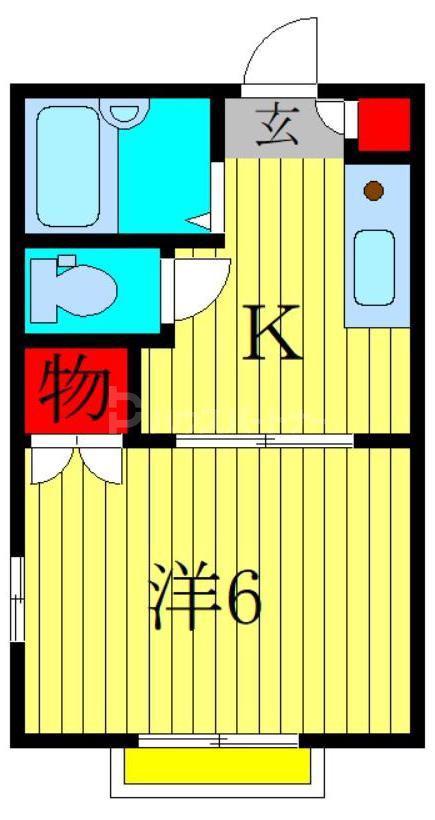 ソフィア(1K/1階)の間取り写真