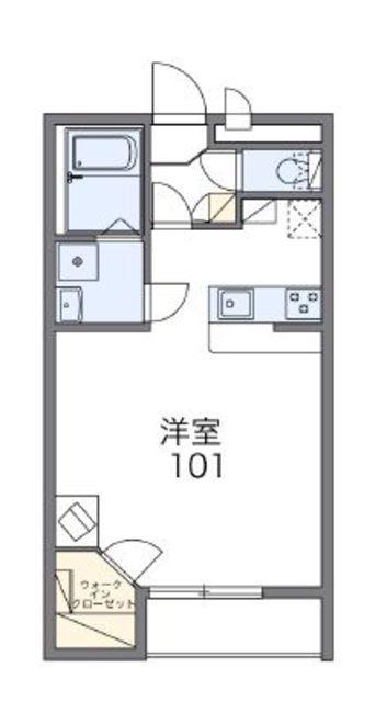 レオパレスオレンジ(ワンルーム/2階)の間取り写真