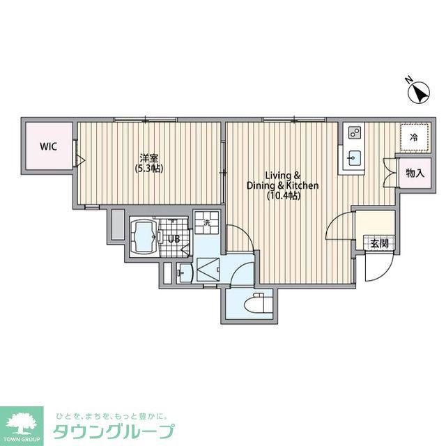 サザンロード新小岩II(1LDK/1階)の間取り写真