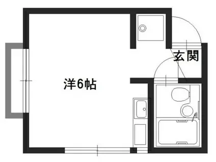 ジョイス英賀保(ワンルーム/2階)の間取り写真
