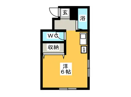 POINTGREENHOUSE(ワンルーム/2階)の間取り写真