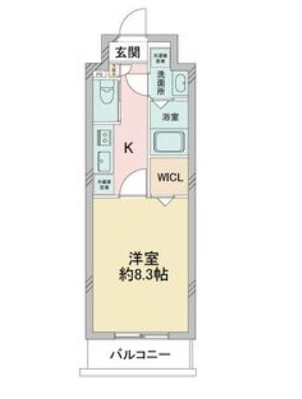 S-FORT堀田通(1K/7階)の間取り写真