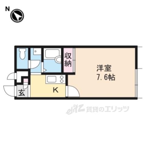 レオパレスガード1(1K/2階)の間取り写真