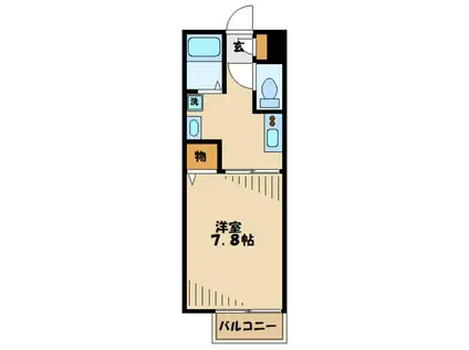 レヴァンテ(1K/2階)の間取り写真