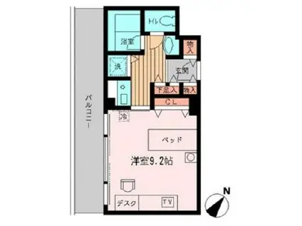 コンフォート荻窪(1K/5階)の間取り写真