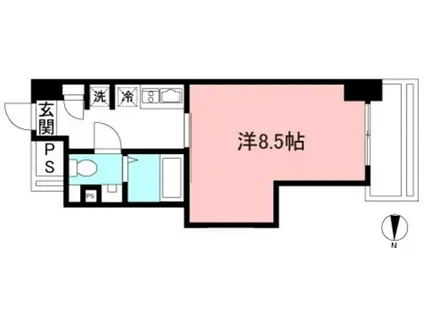 グランパルテ(1K/5階)の間取り写真