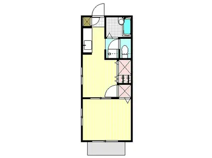 イーストプラザ(1DK/1階)の間取り写真