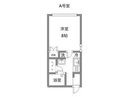 コーポマリエール(1K/2階)の間取り写真