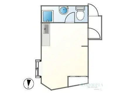 パラスト駒場(ワンルーム/5階)の間取り写真