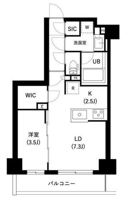 ザ・レジデンス三ノ輪II(1LDK/4階)の間取り写真