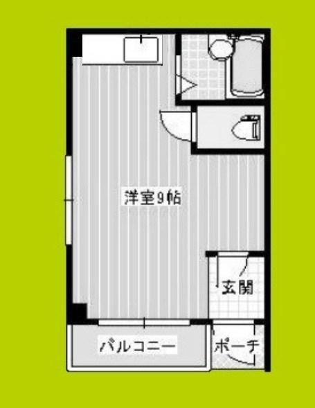 アドバンスハイム(ワンルーム/1階)の間取り写真