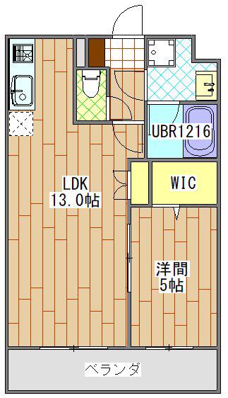 グランヒルズ(1LDK/1階)の間取り写真