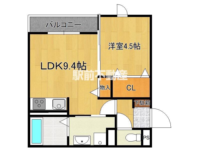 SOAVITA南薫西(1LDK/1階)の間取り写真