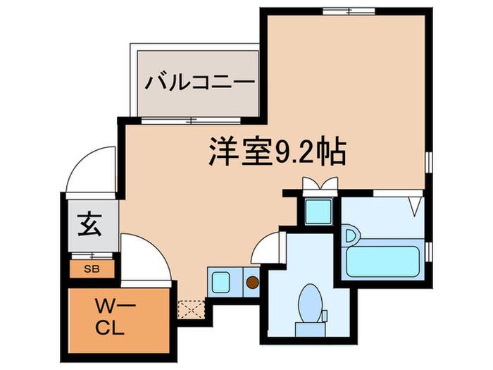 カーサ・ときわ台(ワンルーム/3階)の間取り写真