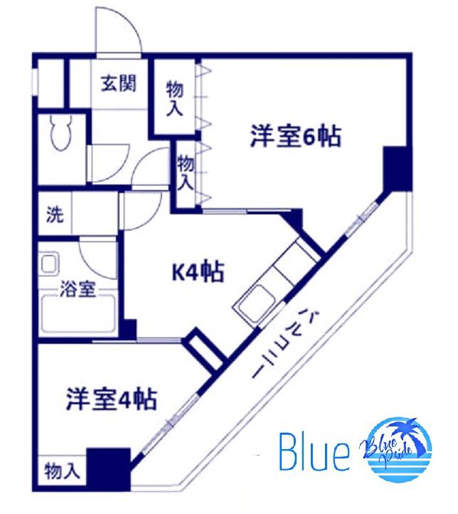 第5山庄ビル(2K/5階)の間取り写真