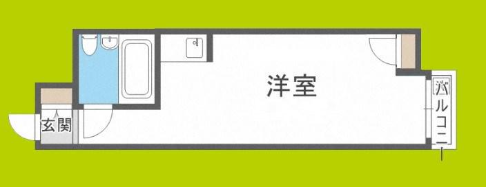 チサン第5新大阪(ワンルーム/5階)の間取り写真