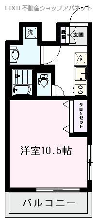 VALIS(1K/7階)の間取り写真