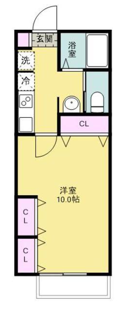 ATLANTIS南大塚(1K/1階)の間取り写真