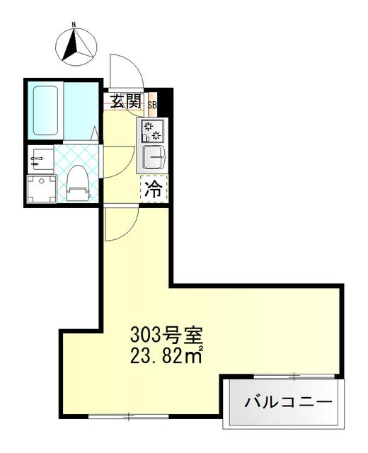 M-SQUARE(1K/3階)の間取り写真