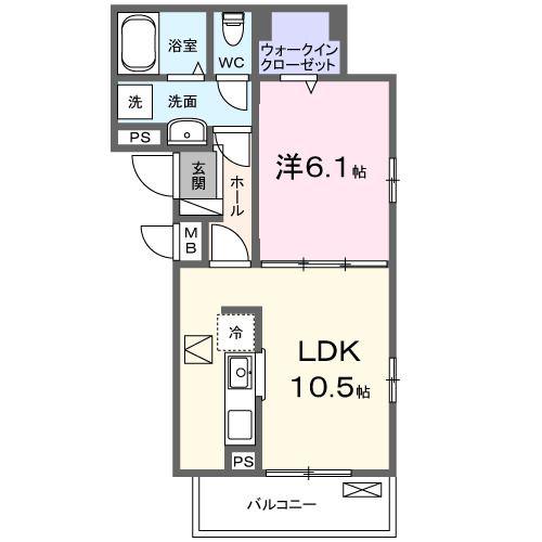 小室町アパート(1LDK/1階)の間取り写真