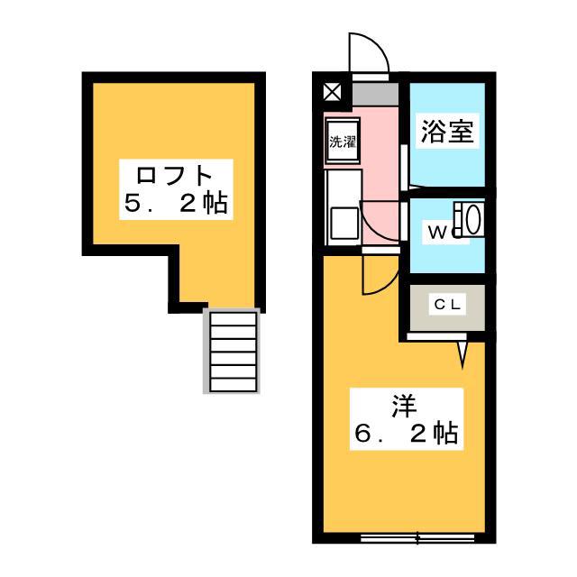 MG橋本(1K/1階)の間取り写真