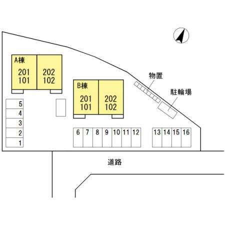 シエロ A(2LDK/2階)の間取り写真