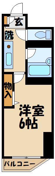NEST(1K/4階)の間取り写真